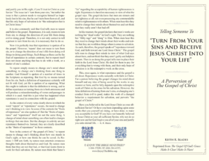 Turn From Your Sins and Receive Jesus Christ into Your Life